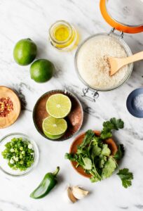 Rice, Cilantro, and Limes