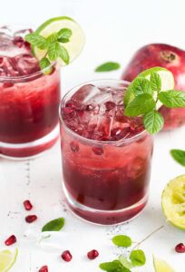 Pomegranate Mojitos